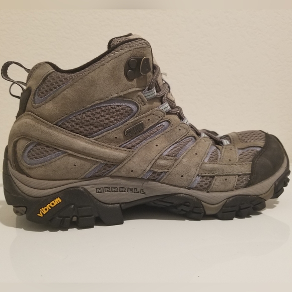 Merrell Women's Waterproof Hiking Shoes Moab 2 Mid, Size 8.5, Granite Gray Suede - Picture 11 of 11